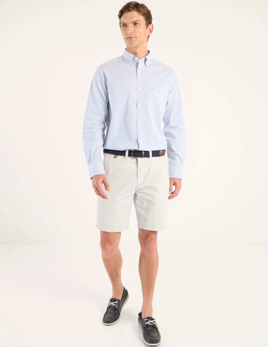 Camisa casual de algodón manga larga para hombre 3