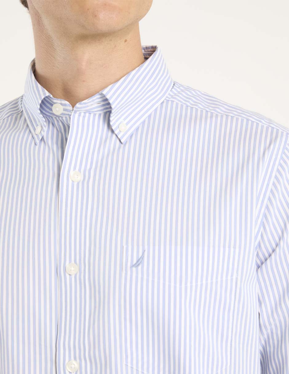 Camisa casual de algodón manga larga para hombre 4