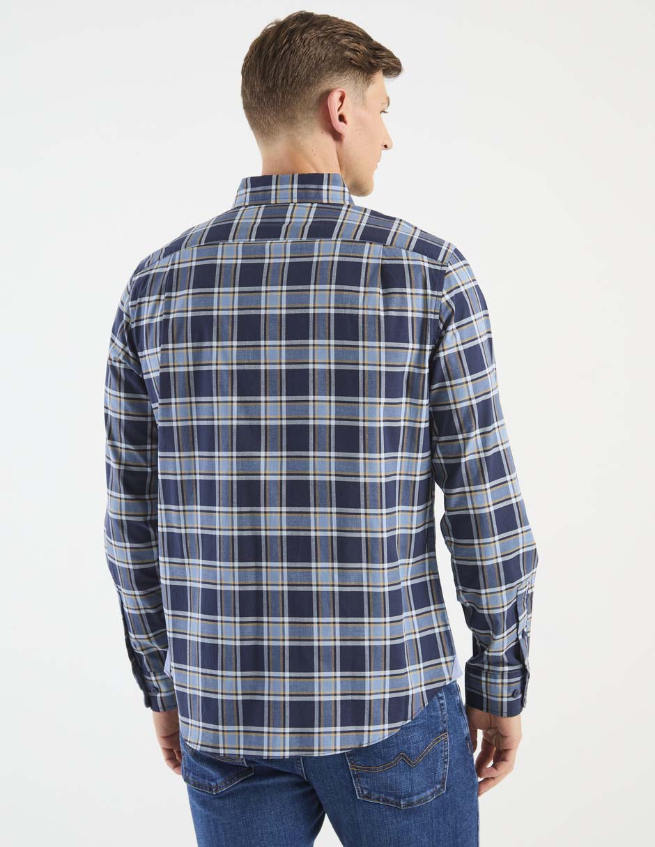 Camisa casual manga larga para hombre 2