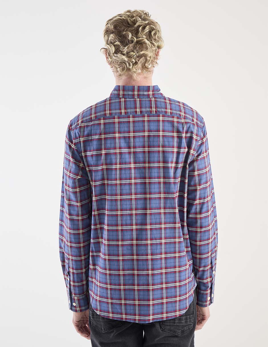 Camisa casual de algodón manga larga para hombre 2
