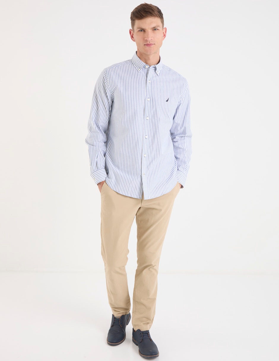 Camisa casual manga larga para hombre 3