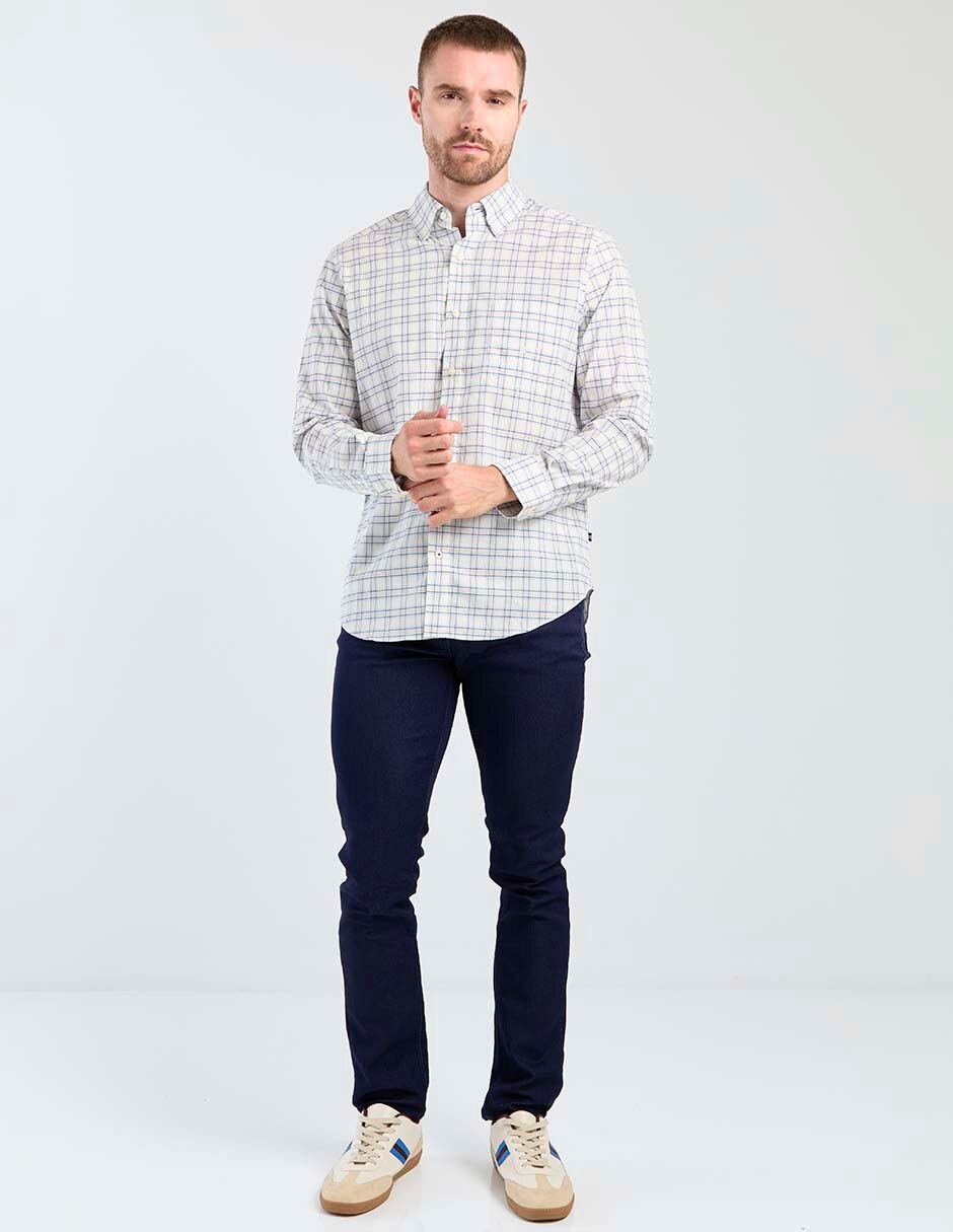 Camisa casual de algodón manga larga para hombre 3
