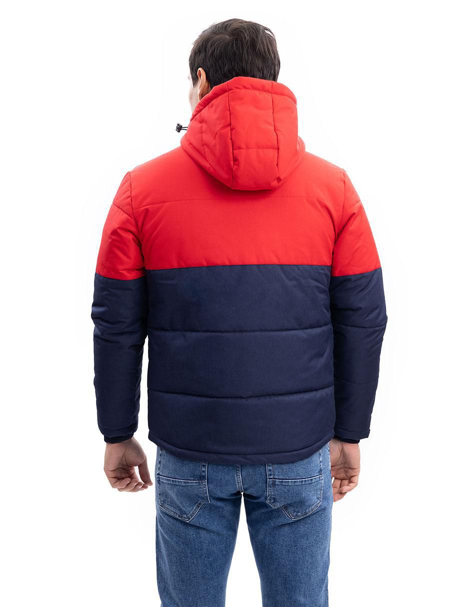 Chamarra acolchada Nautica Jeans impermeable con capucha para hombre