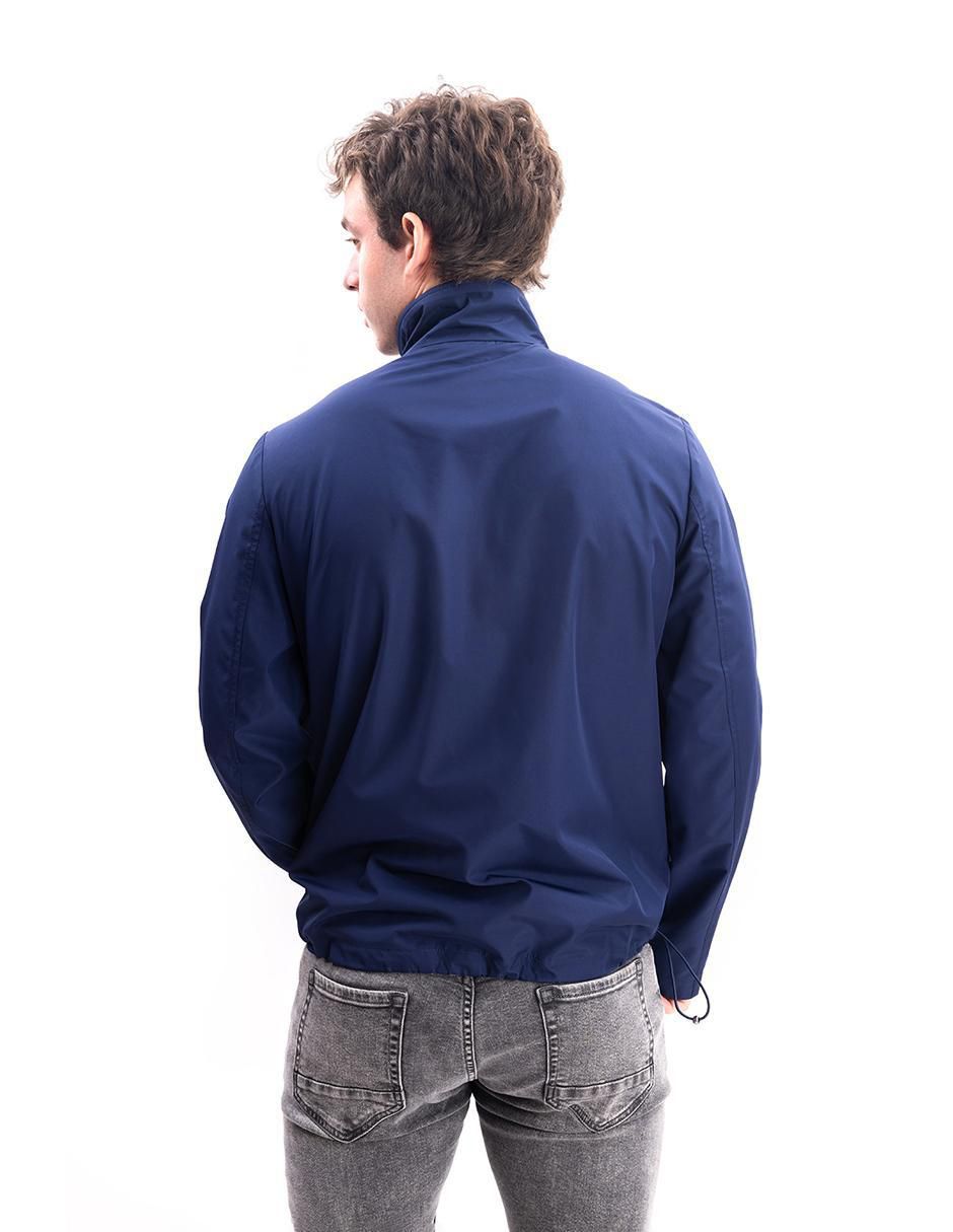 "chamarra" casual nautica jeans no "de" poliéster con bolsillos "para hombre"