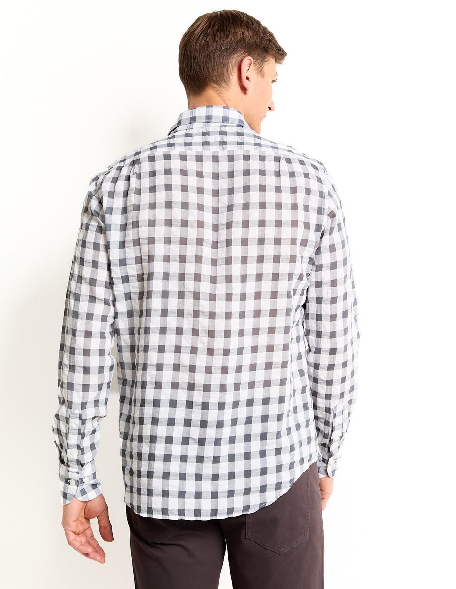Camisa casual de algodón manga larga para hombre 2
