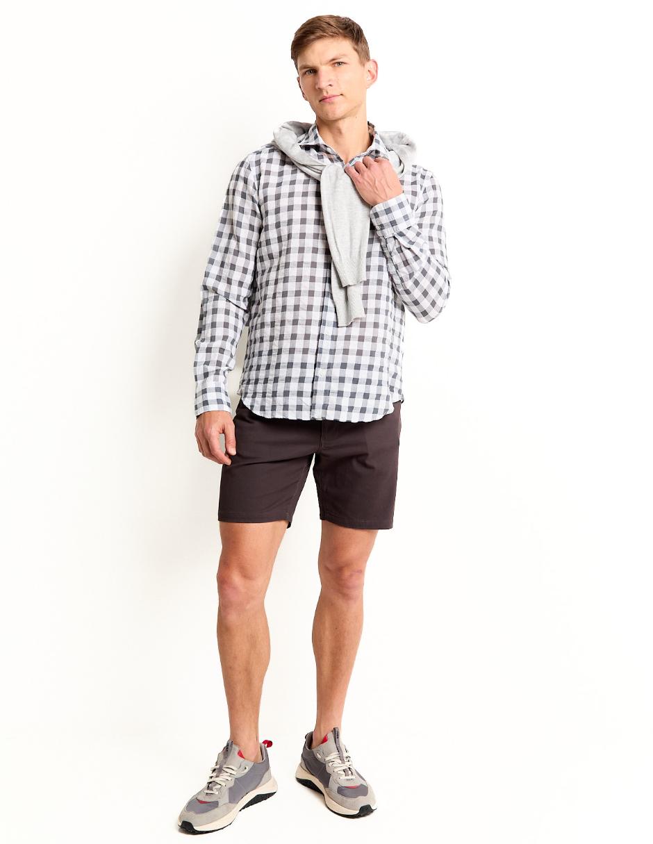 Camisa casual de algodón manga larga para hombre 3