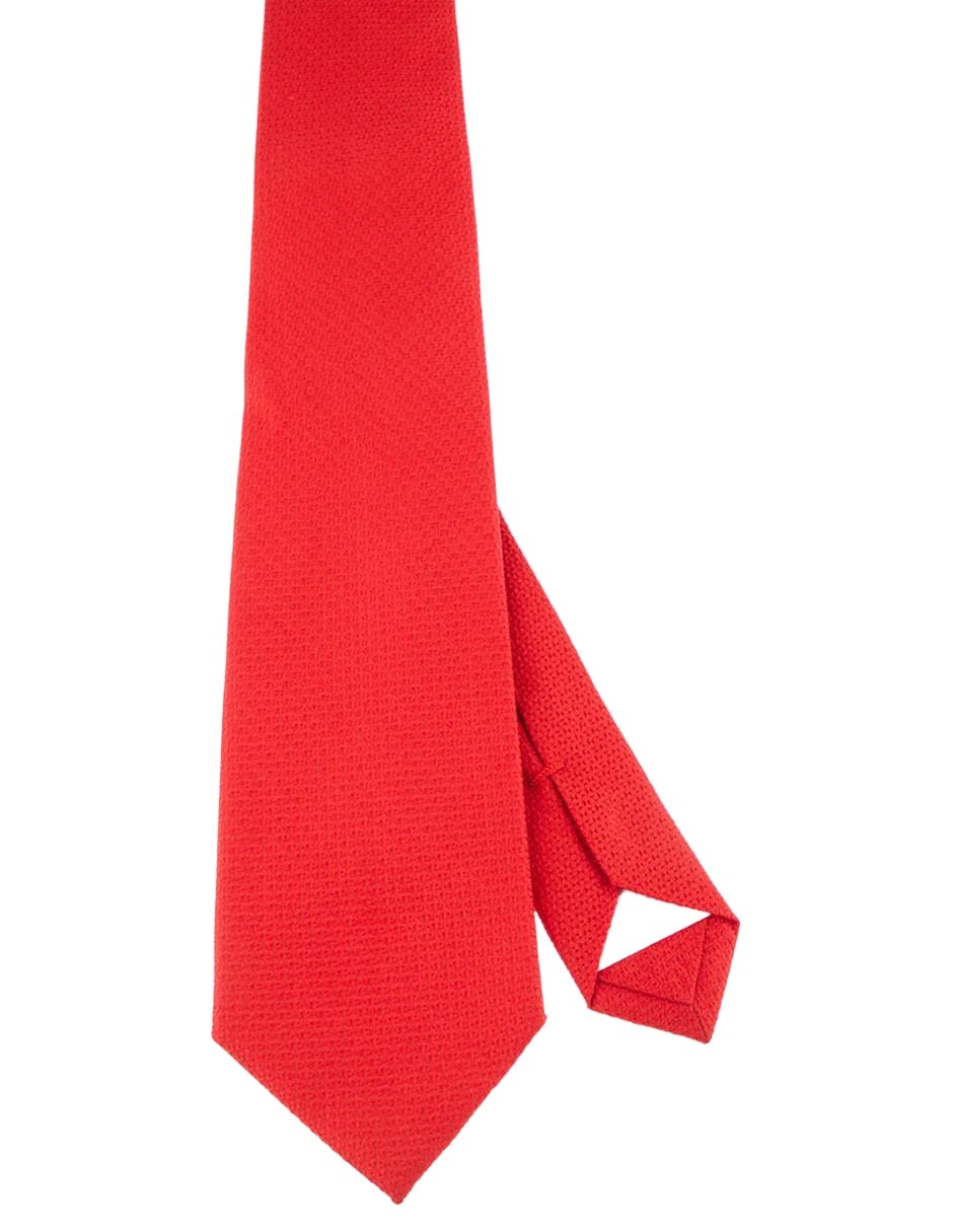 Corbata regular de seda estampado para hombre