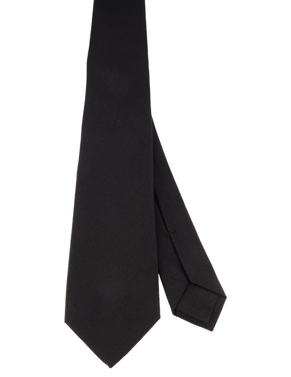 Corbata regular de seda estampado a cuadros para hombre
