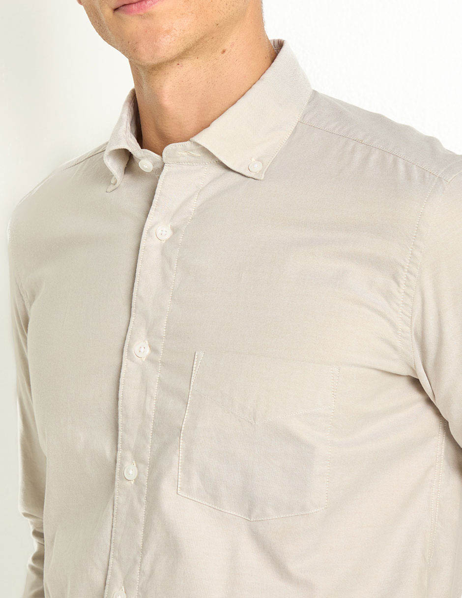 CAMISA SCAPPINO CSMO004480PV, M, BEIGE