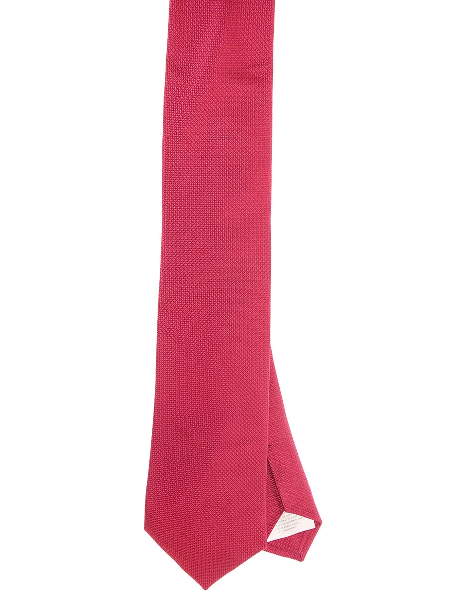 Corbata regular de seda estampada para hombre