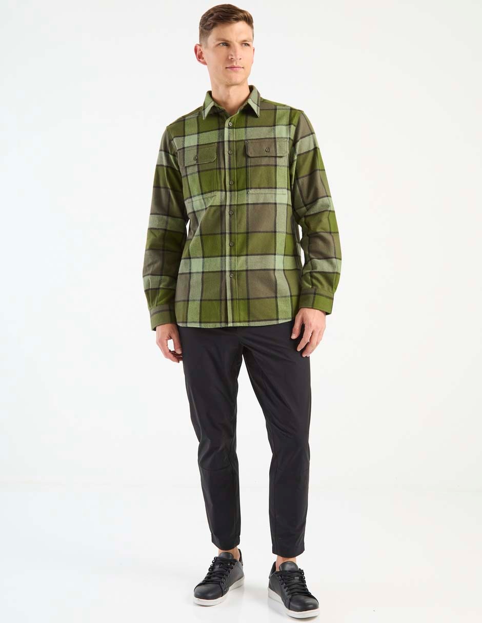 Camisa casual manga larga para hombre 3