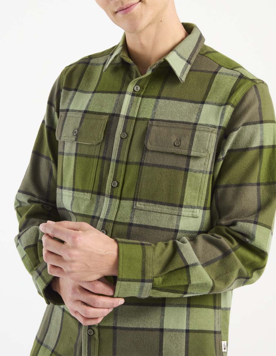 Camisa casual manga larga para hombre 4