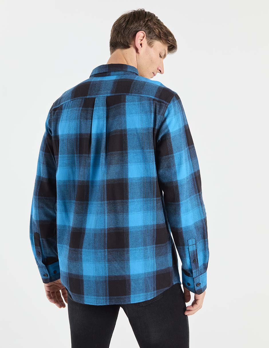 Camisa casual de algodón manga larga para hombre 2