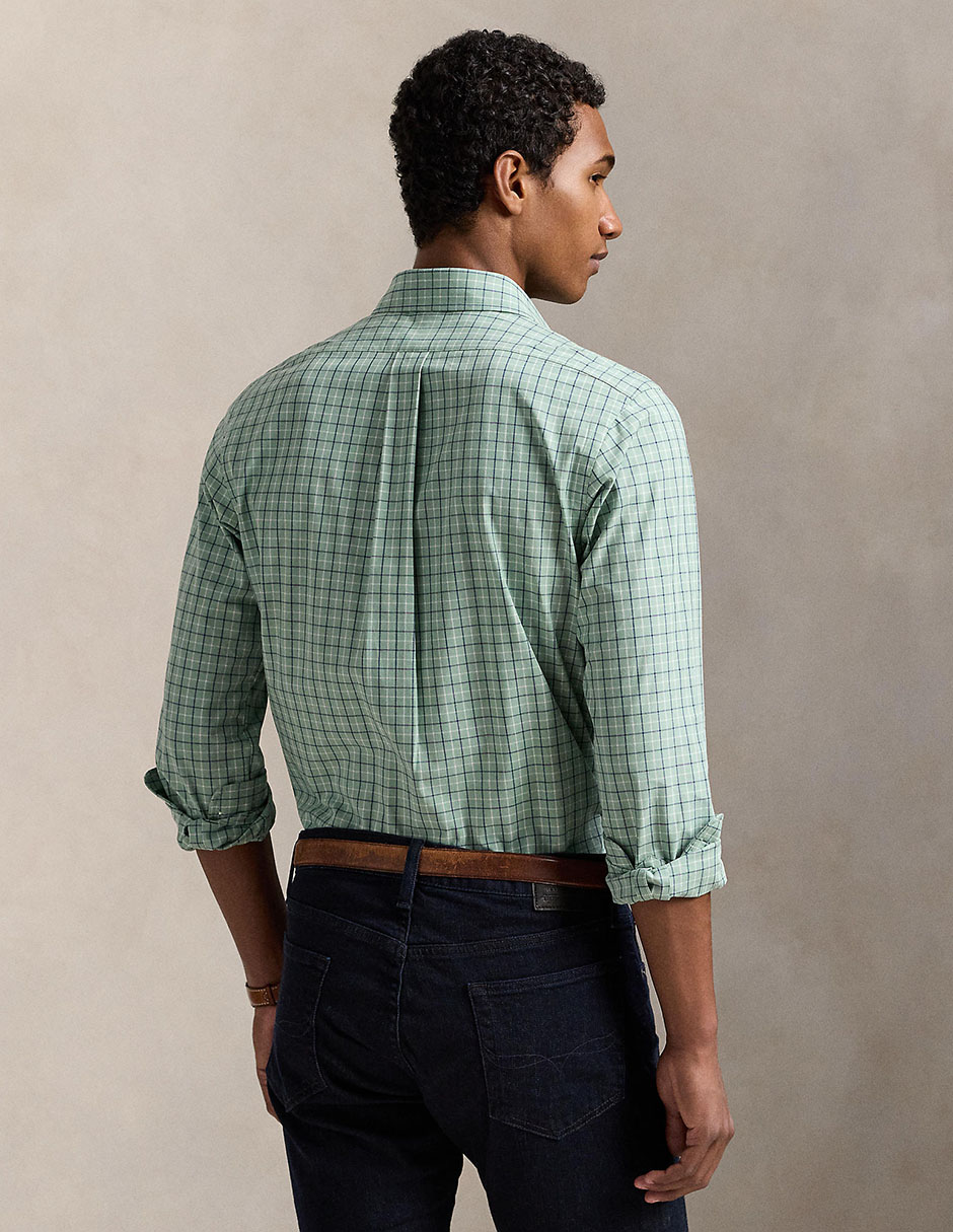 Camisa casual de algodón manga larga para hombre 2