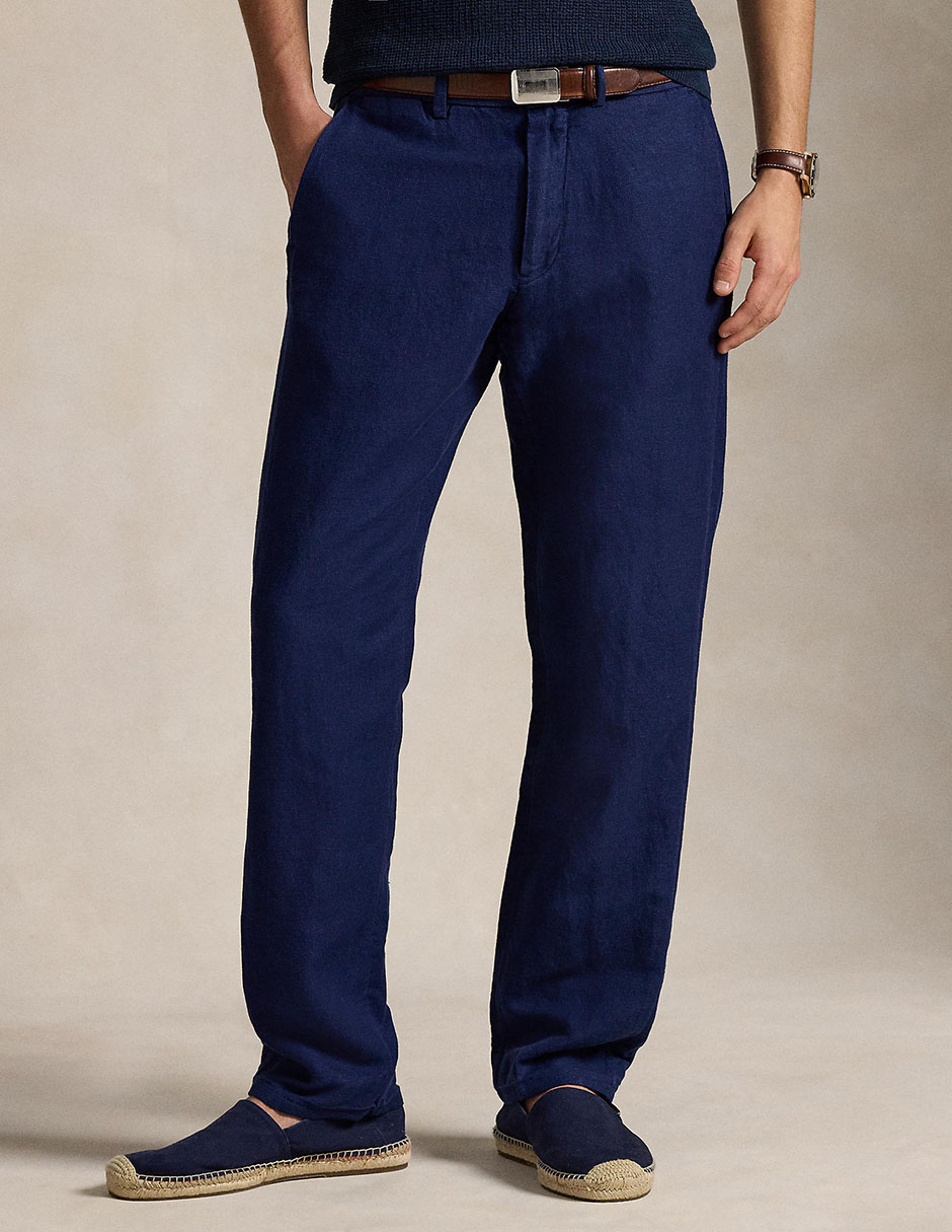 Pantalón recto de algodón para hombre