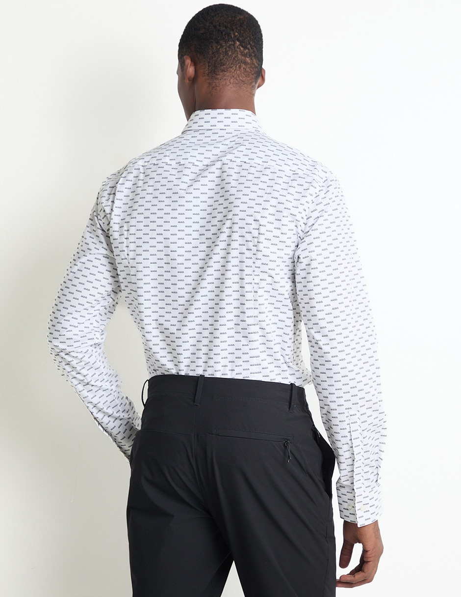 Camisa casual de algodón manga larga para hombre 2