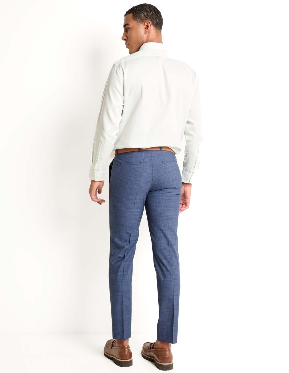 Pantalón de vestir slim de lana para hombre 2