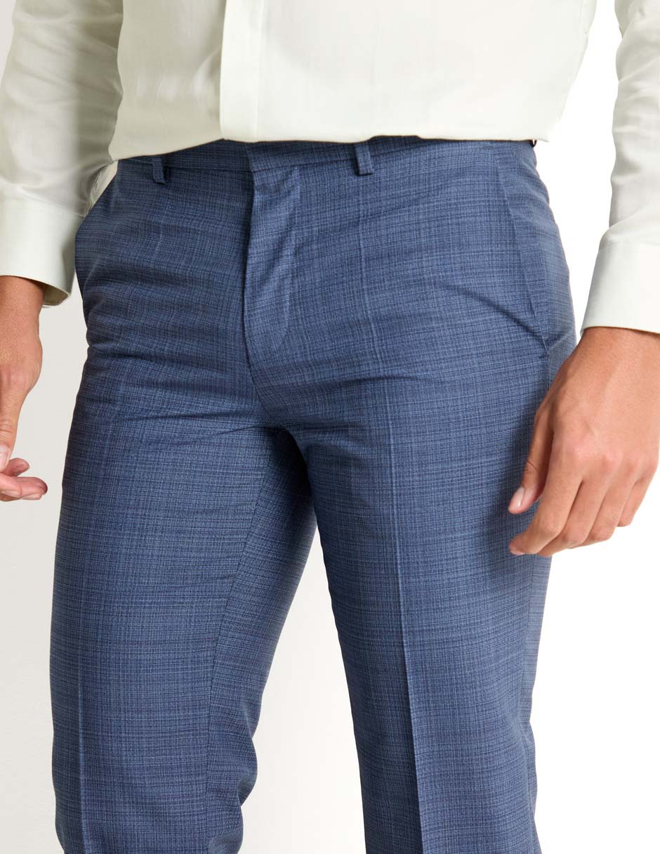 Pantalón de vestir slim de lana para hombre 4