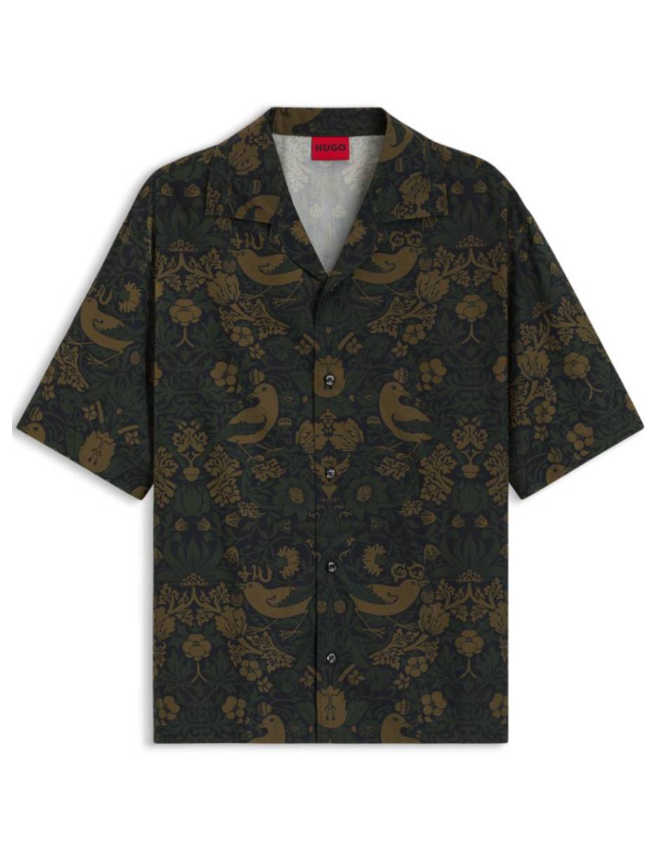 Camisa casual de algodón manga corta para hombre 6