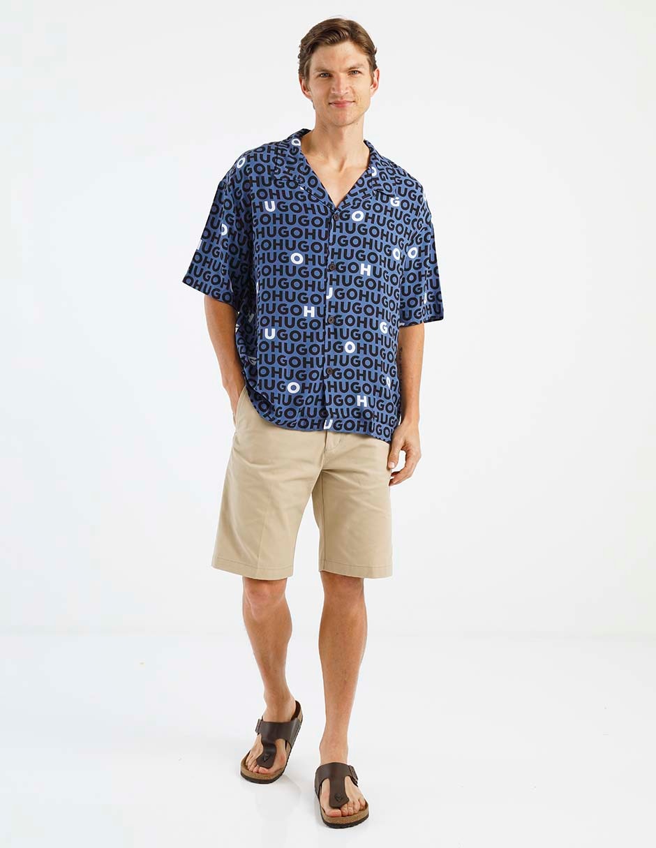 Camisa playa manga corta para hombre 3