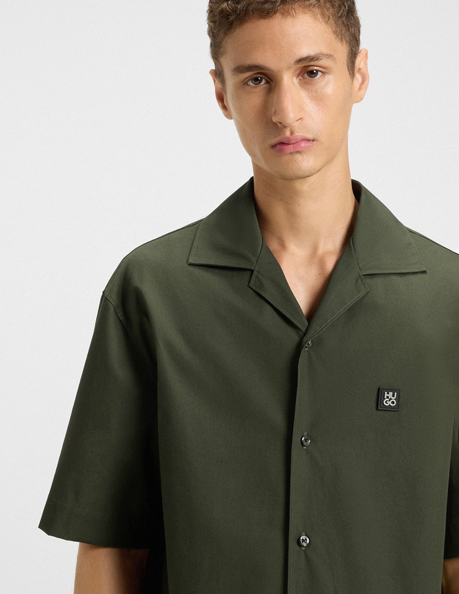 Camisa casual de algodón manga corta para hombre 4