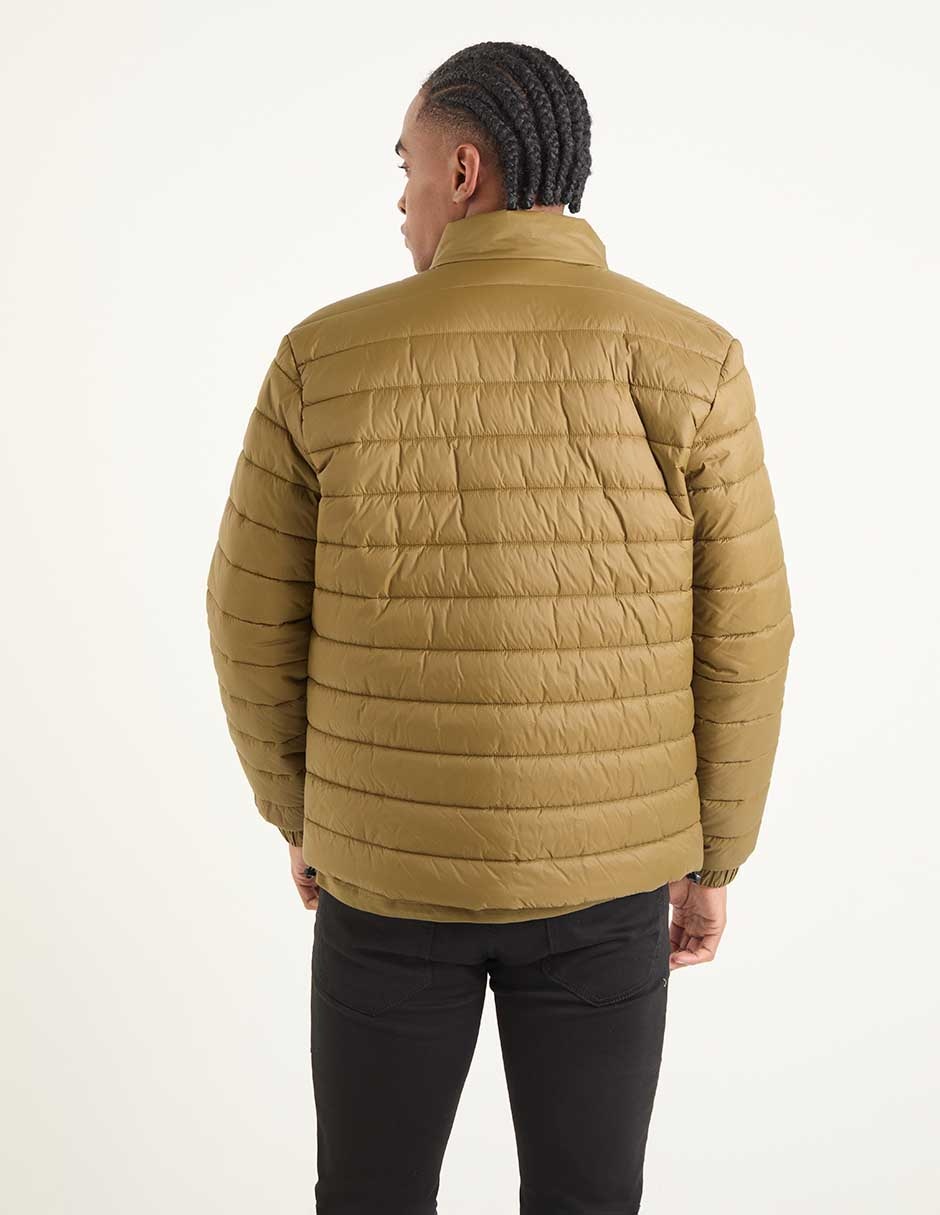 Chamarra acolchada impermeable con bolsillos para hombre 2