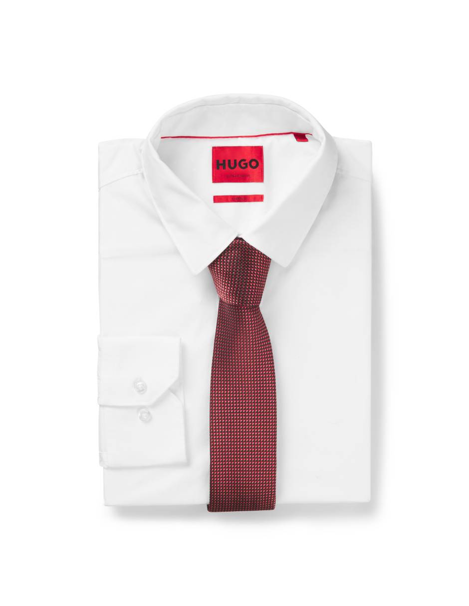 Corbata slim de seda para hombre