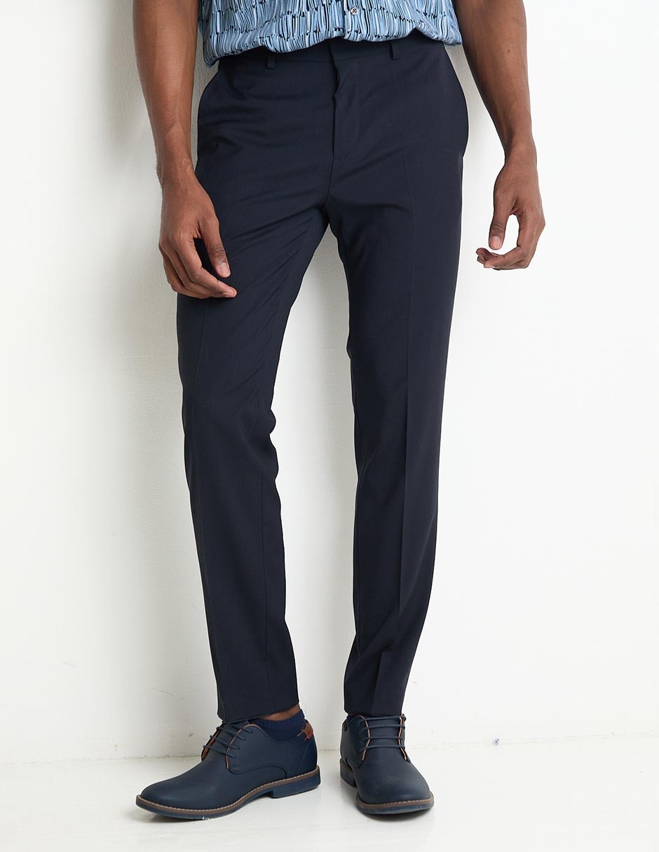 Pantalón de vestir slim de lana para hombre
