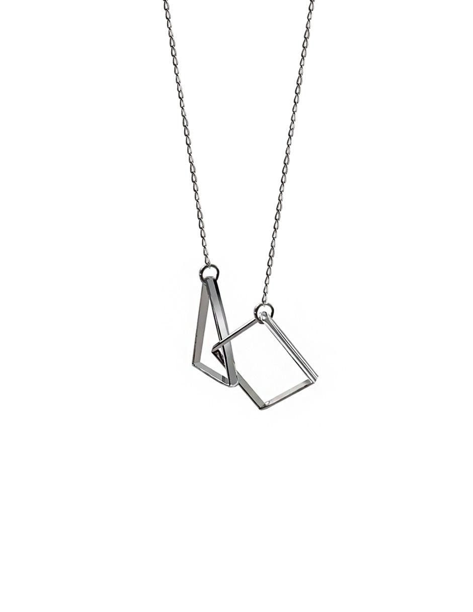 Collar cuadrado de plata P 925 2