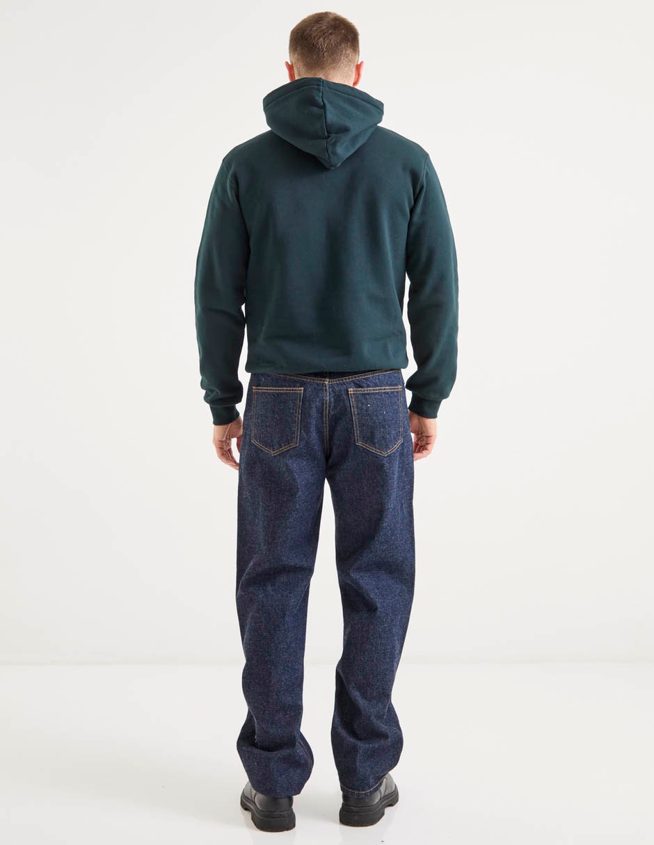 Jeans straight lavado obscuro para hombre 2