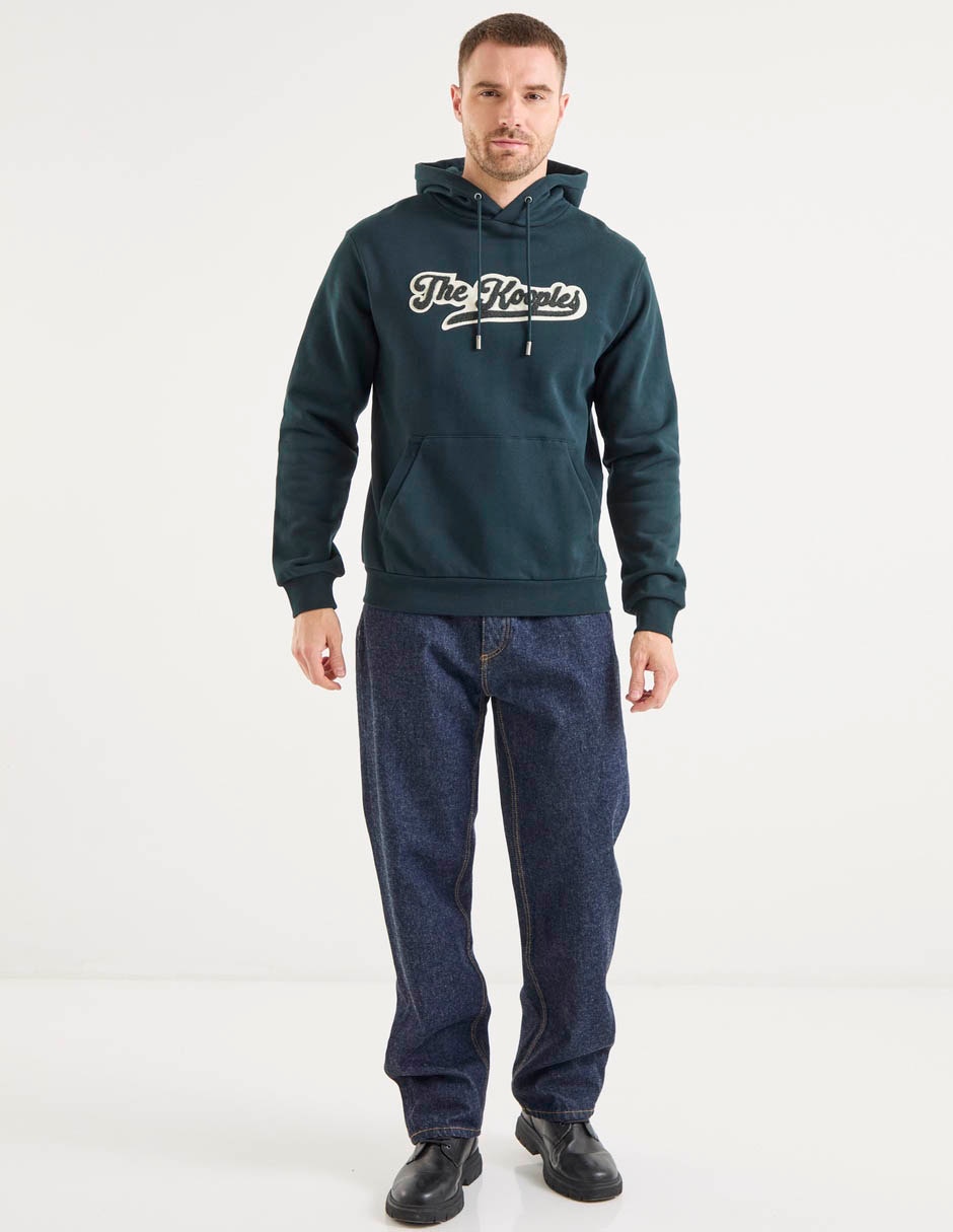 Jeans straight lavado obscuro para hombre 3
