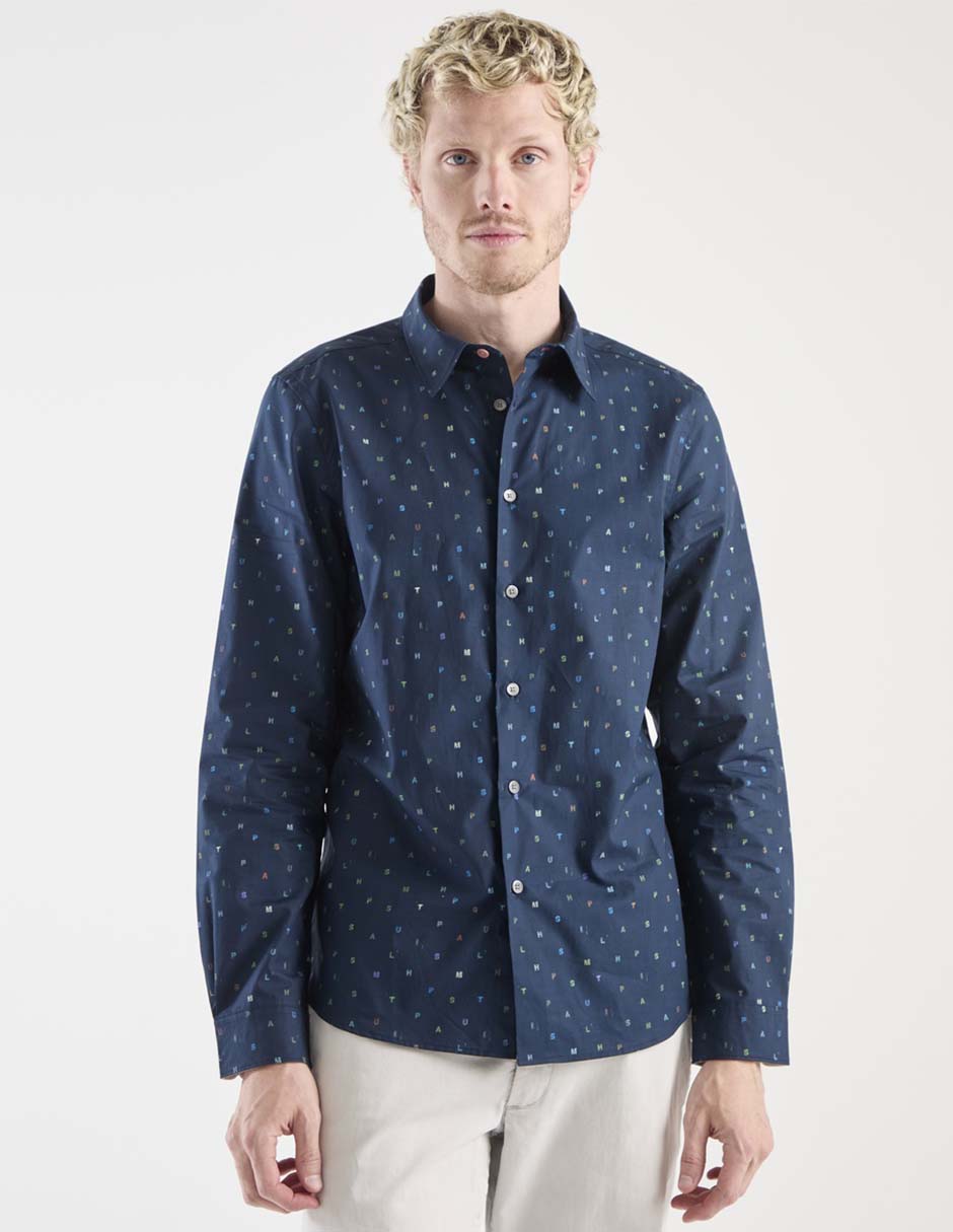 Camisa casual de algodón manga larga para hombre Camisa casual de algodón manga larga para hombre