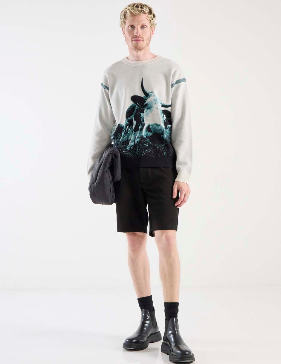 Suéter cuello redondo para hombre