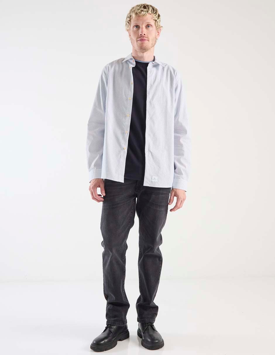 Camisa casual de algodón manga larga para hombre 3
