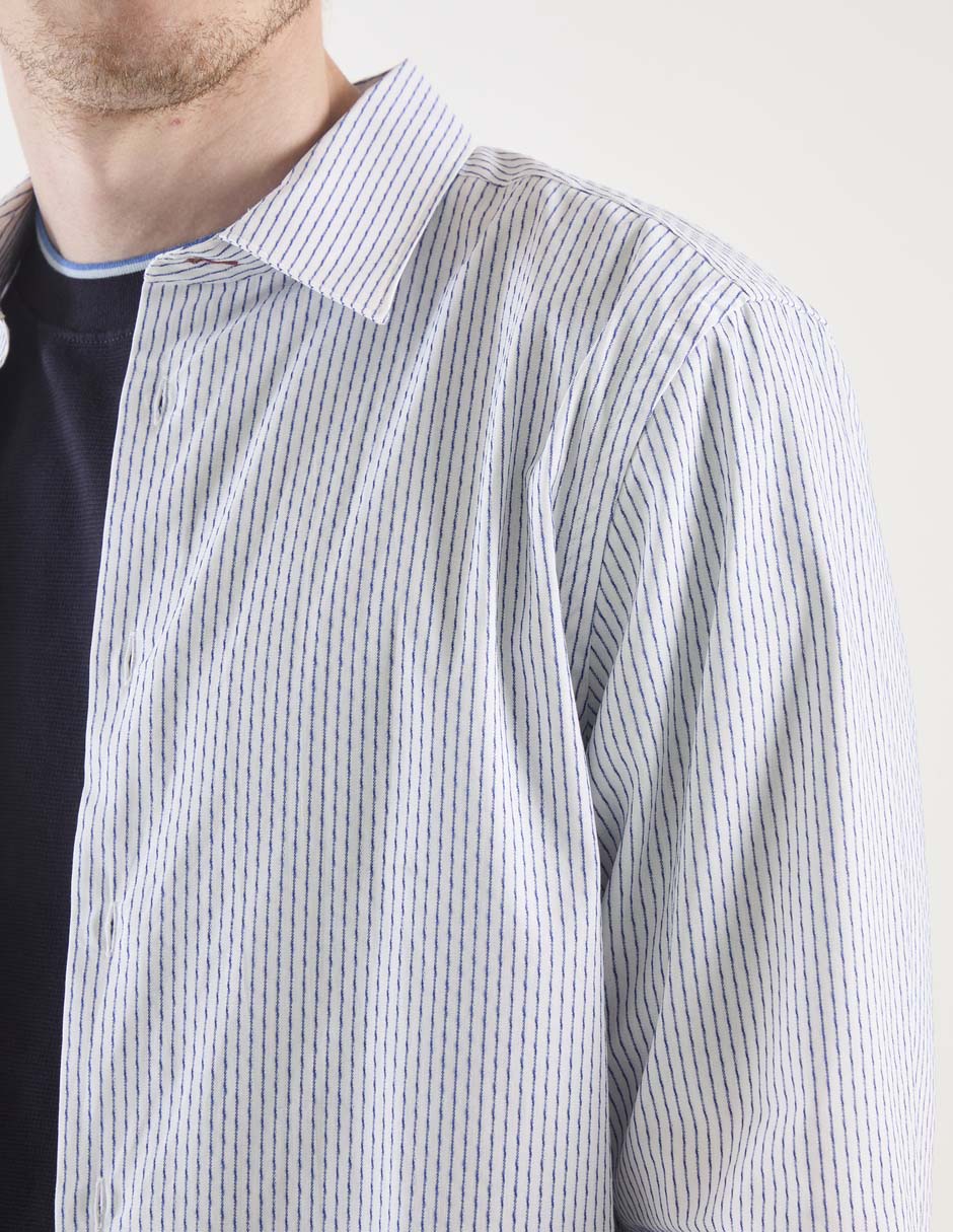 Camisa casual de algodón manga larga para hombre 4