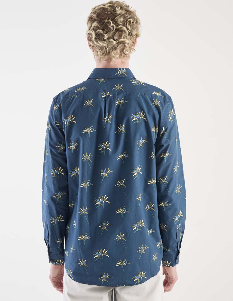 Camisa casual de algodón manga larga para hombre 2