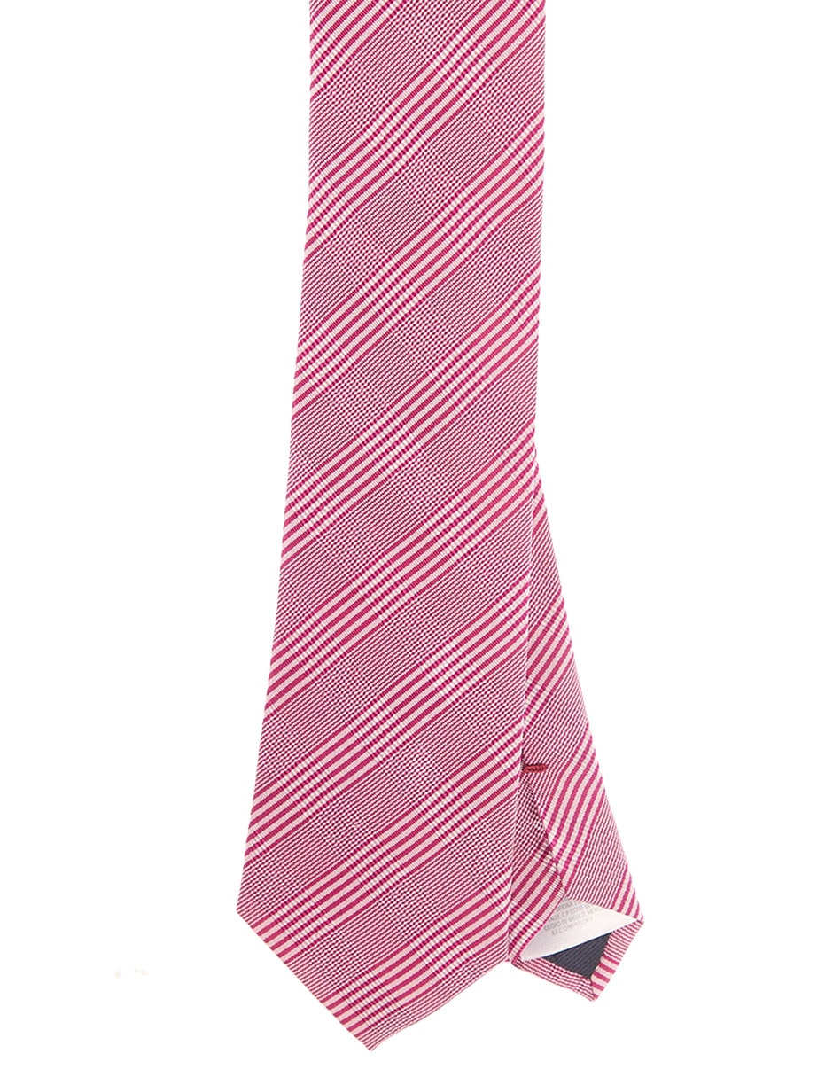 Corbata regular de seda estampado a rayas para hombre
