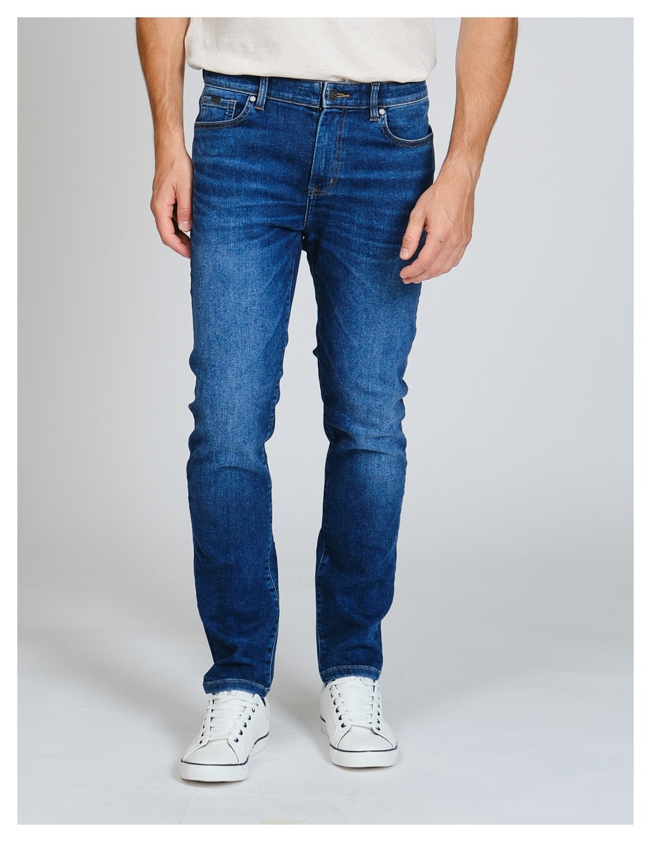 Jeans straight OPBFF042455 lavado medio para hombre