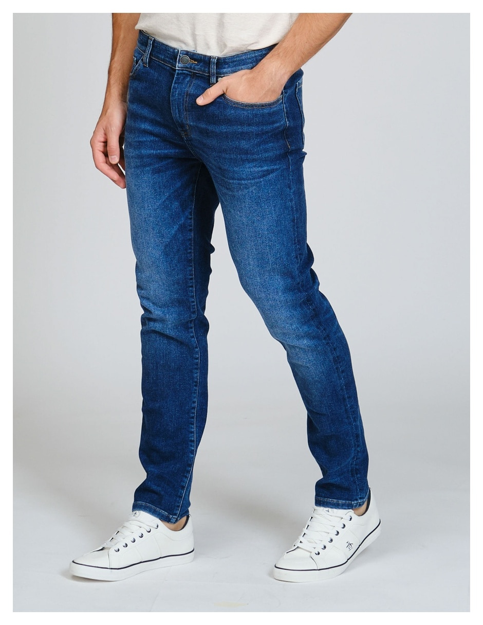 Jeans straight OPBFF042455 lavado medio para hombre 6