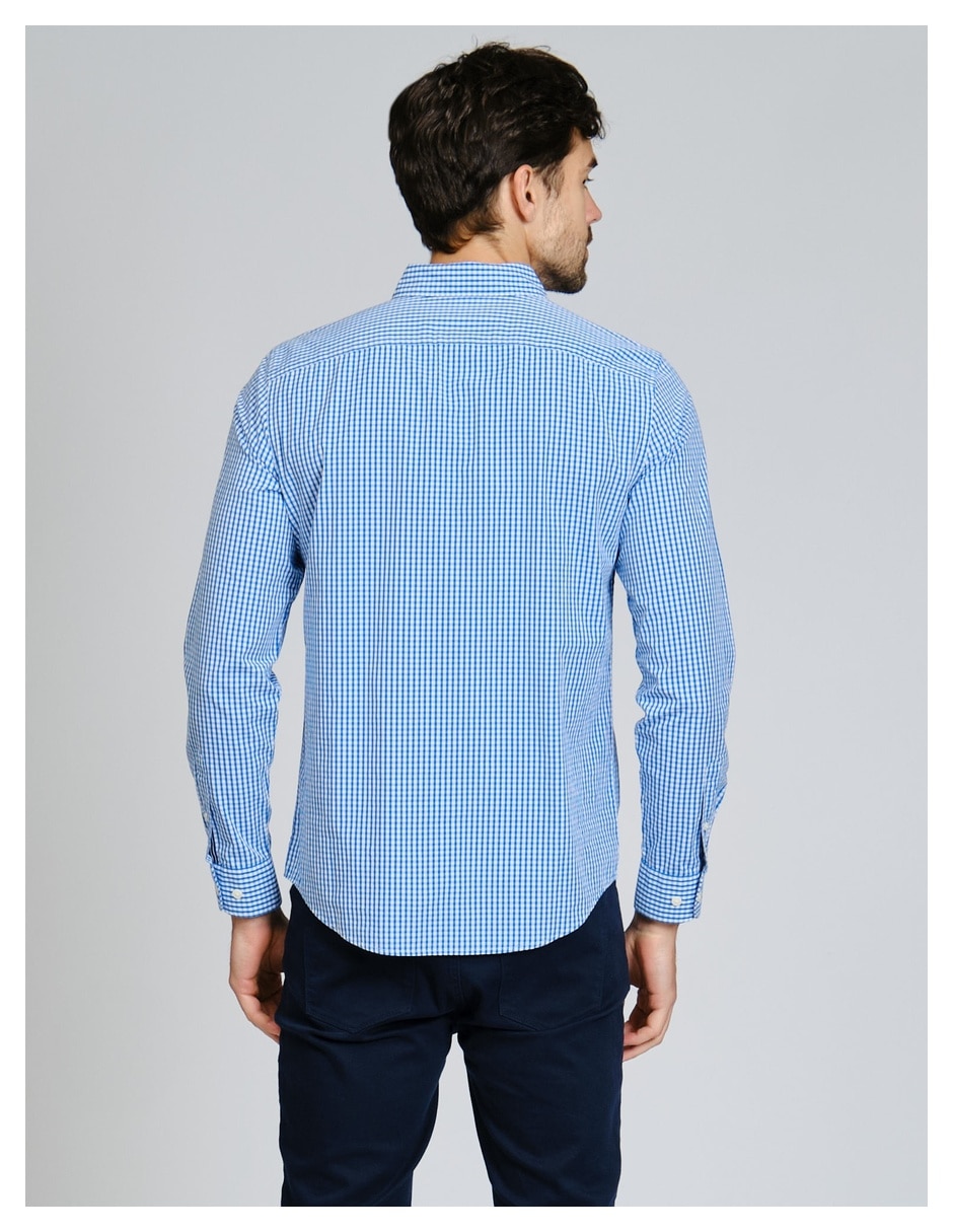 Camisa casual de algodón manga larga para hombre 2