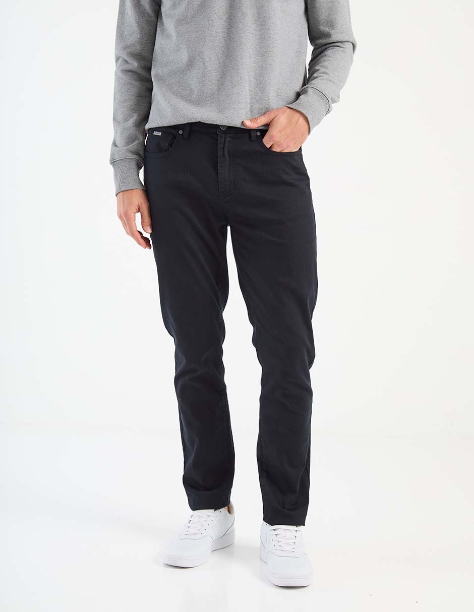 Pantalón regular de algodón para hombre