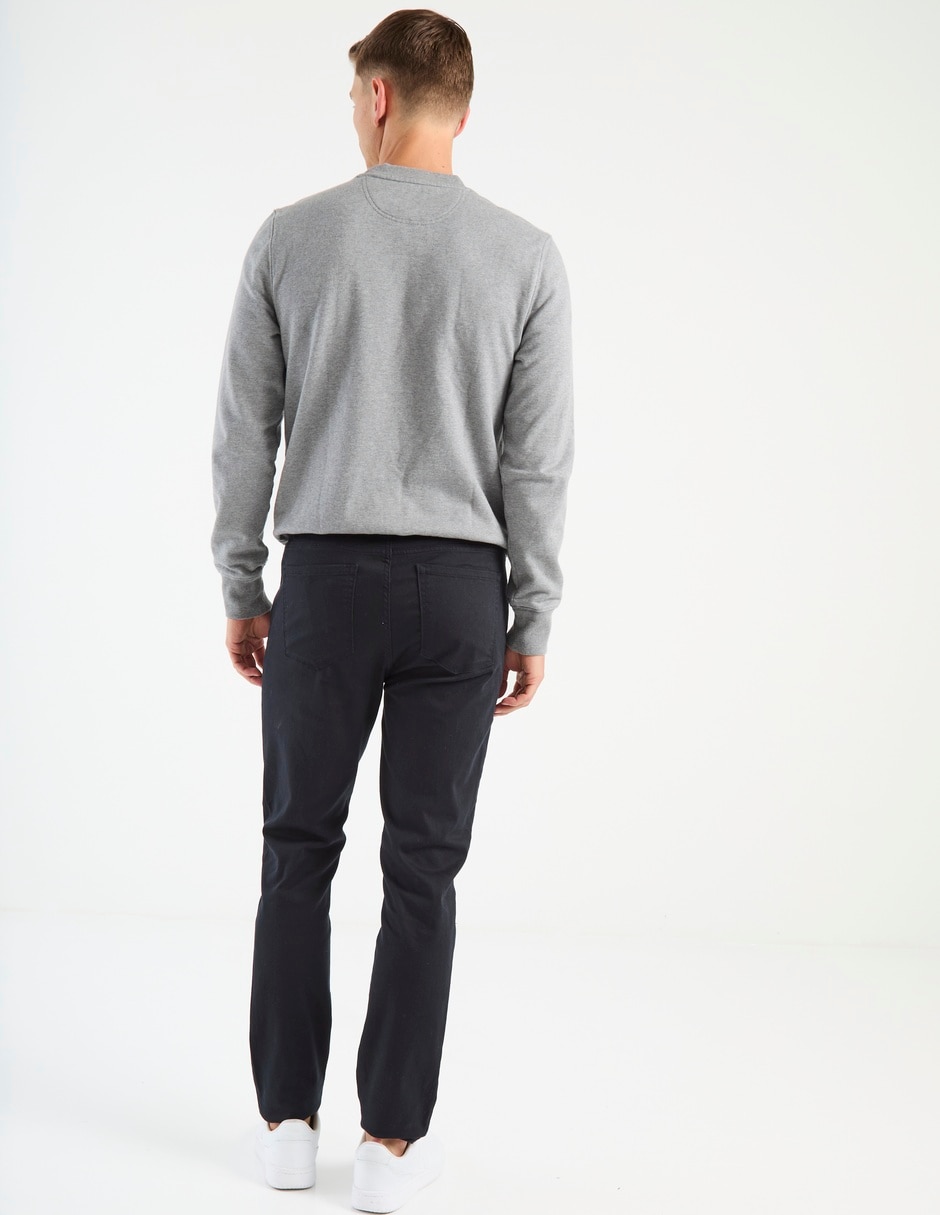 Pantalón regular de algodón para hombre 2
