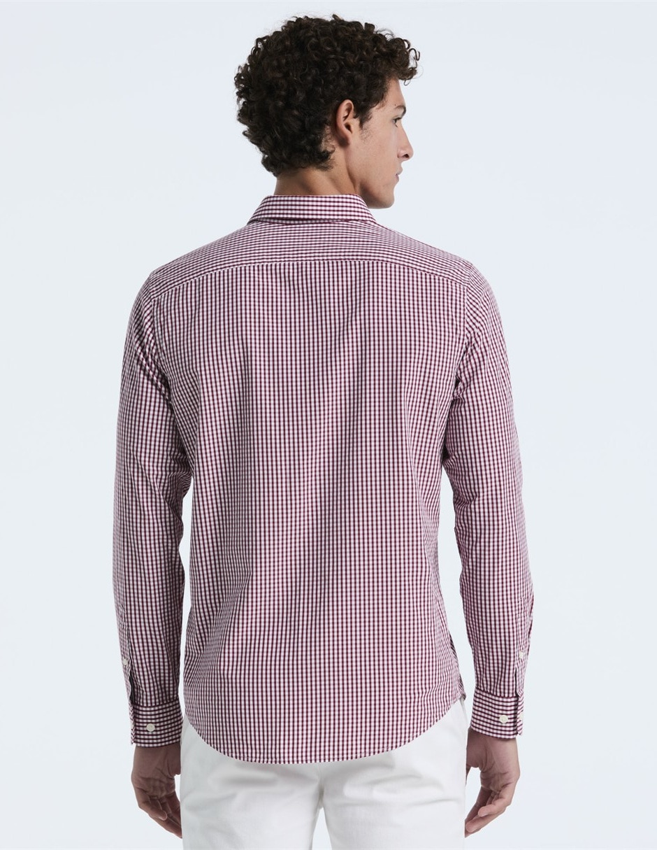Camisa casual de algodón manga larga para hombre 2