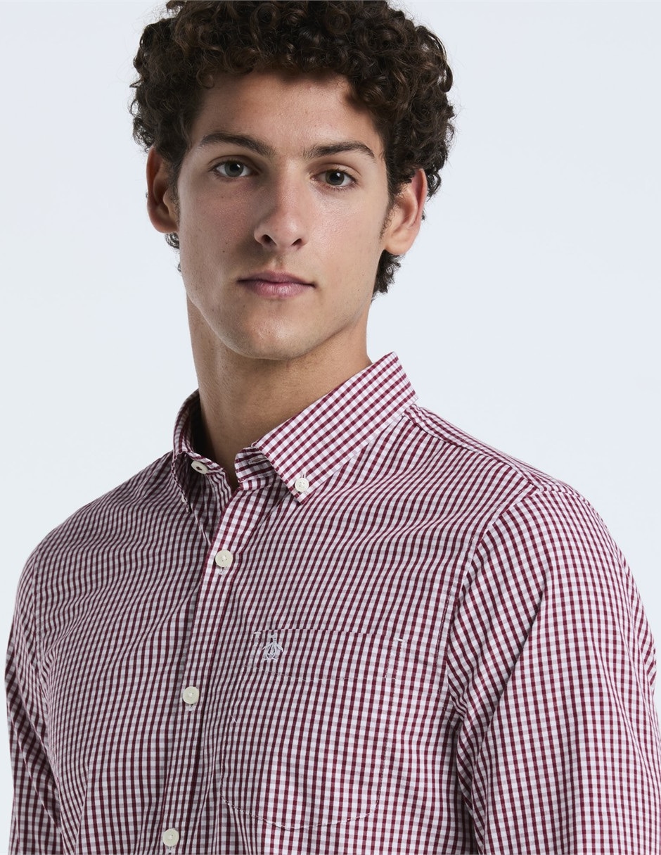 Camisa casual de algodón manga larga para hombre 3