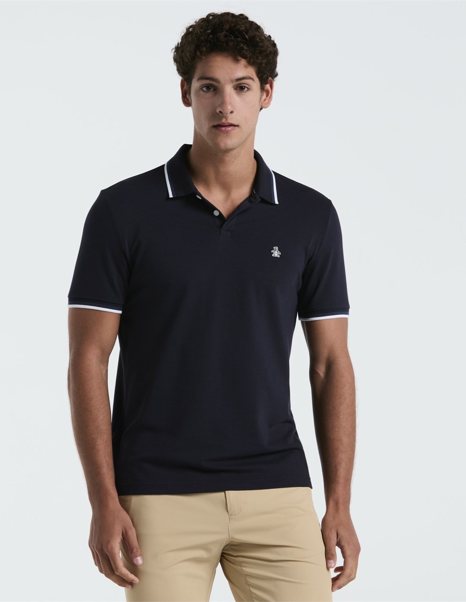 Playera tipo polo polos penguin para hombre