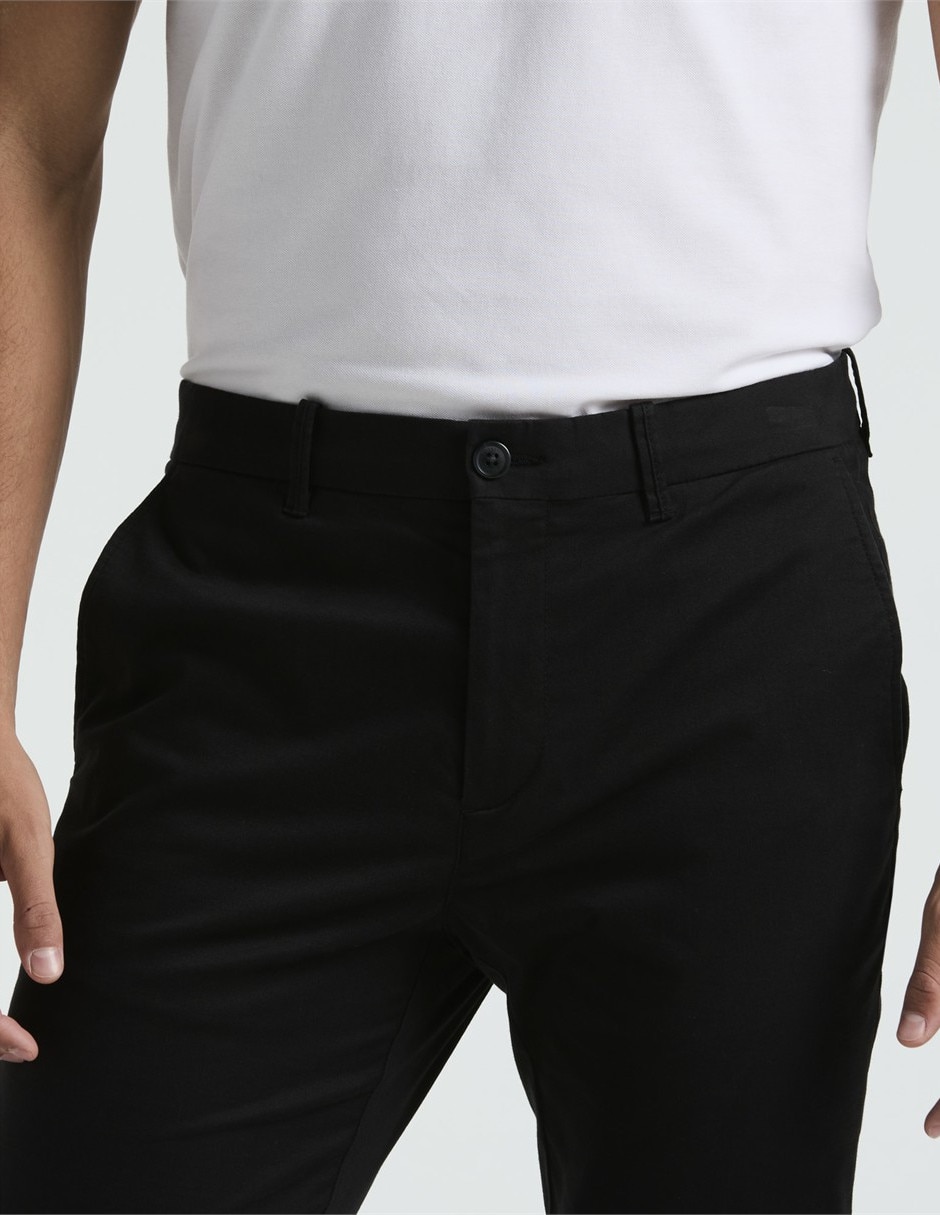 Pantalón chino regular de algodón para hombre 3
