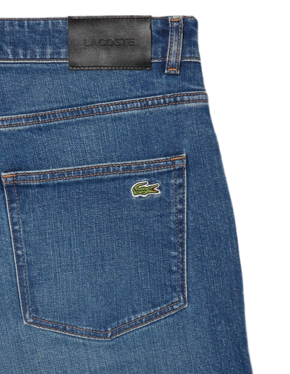 Jeans slim stone wash para hombre 2