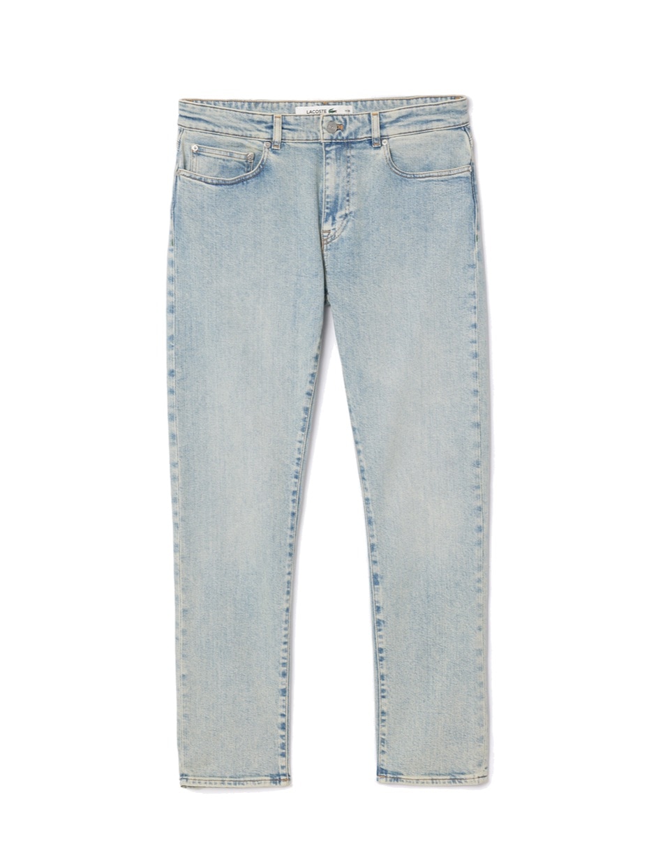 Jeans slim lavado claro para hombre 3