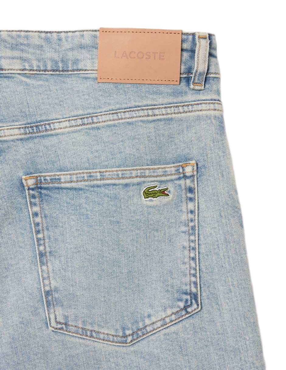 Jeans slim lavado claro para hombre 4