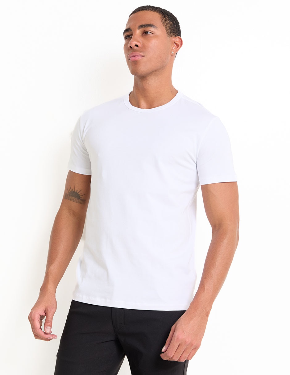 Playera cuello redondo para hombre